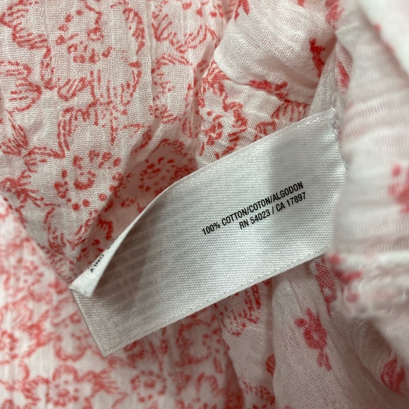 Old Navy Pink Gauze Peasant Boho Top - Picture 6 of 6